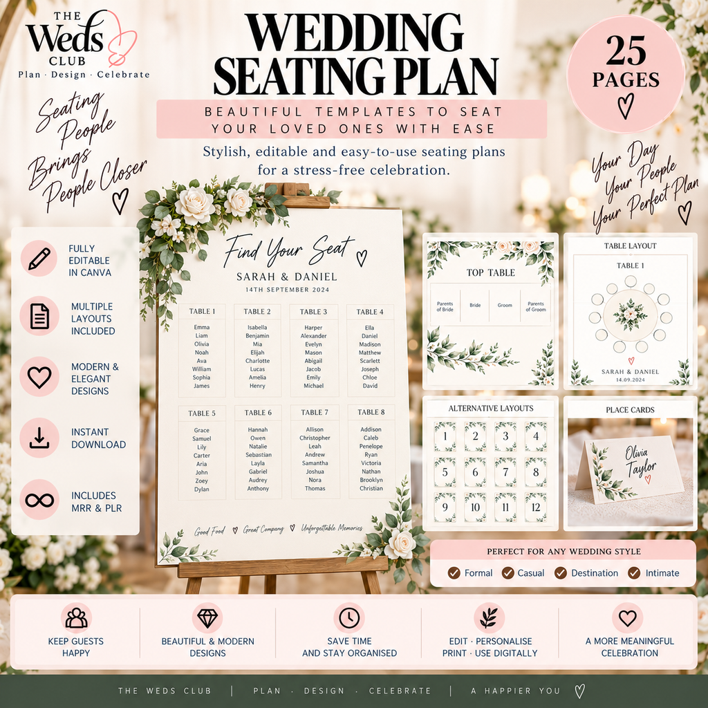 The Ultimate Digital Wedding Planner Bundle | 300+ Pages & Templates
