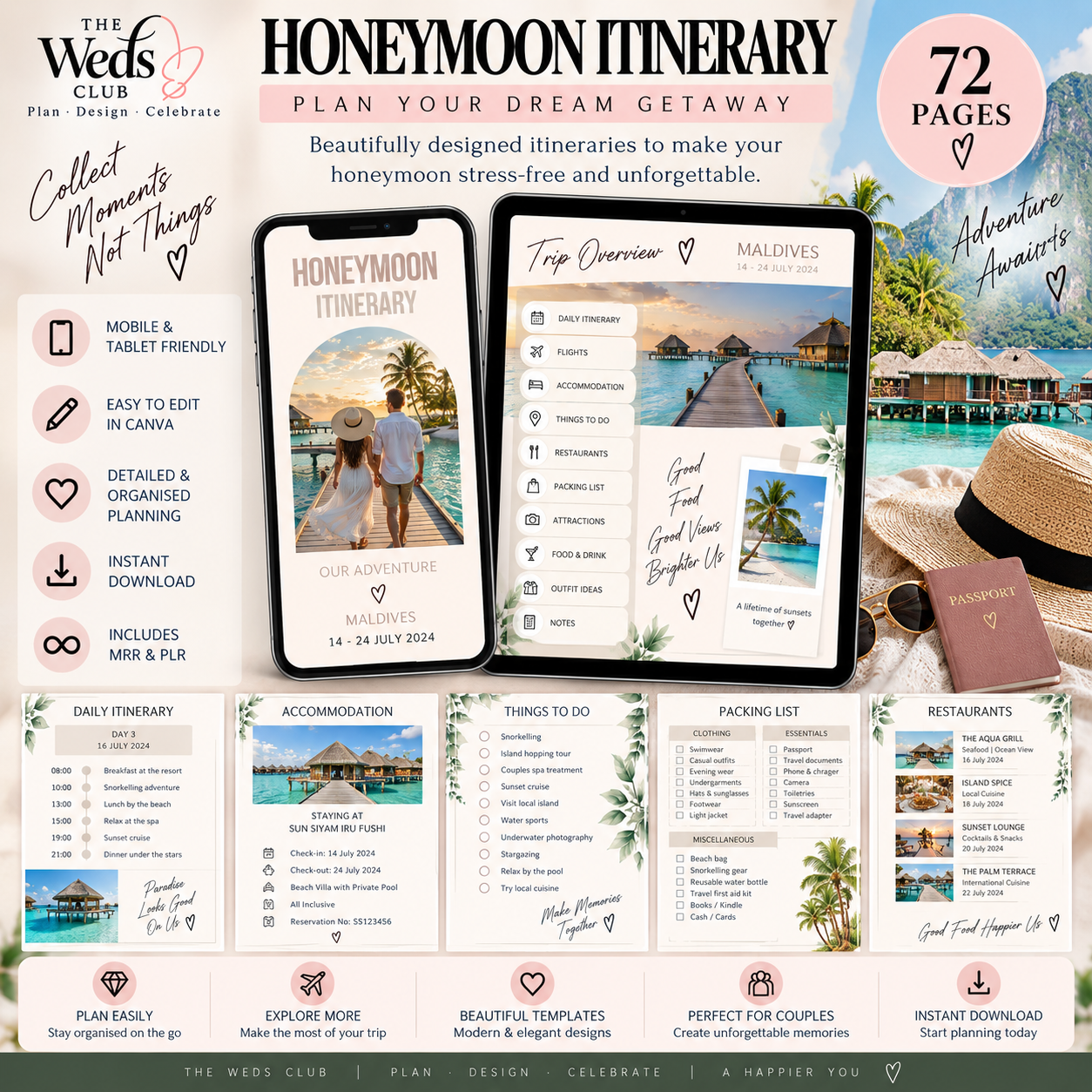 The Ultimate Digital Wedding Planner Bundle | 300+ Pages & Templates